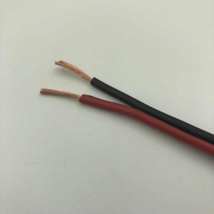 16 AWG-Lehre angeschwemmtes transparentes Sprecher-Kabel-rote und schwarze PVC-Isolierung