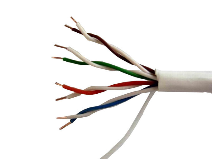 Ethernet-Kabel Lan-Drahtes Cat6 PVC-Jacken-Cat5e gelbes Rot besonders angefertigt