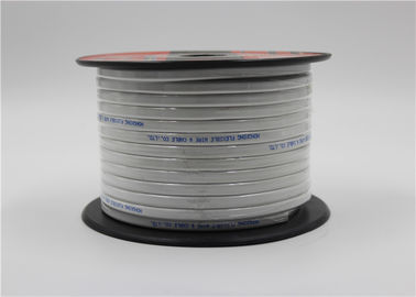 Kern-elektrisches Kabel des RoHS-Bescheinigungs-kupfernes Flachkabel-Weiß-2